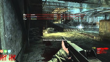 CoDWaW Nazi zombies Der Riese Map No,Cheats.20 Round 3 players Part 5