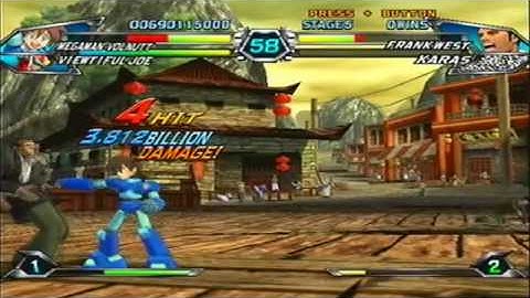 Tatsunoko vs. Capcom Arcade Mode - Megaman Volnutt/Viewtiful Joe Playthrough, Part 2/3