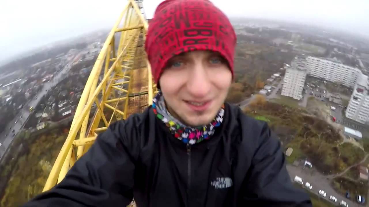 Залез на кран - YouTube