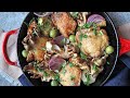 Crispy Chicken with Mushrooms and Garlic