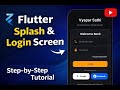 Flutter Splash Screen &amp; Login UI | Real Project Work | Clean Architecture