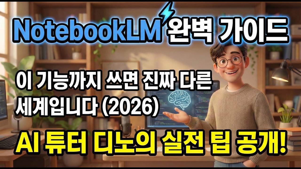 NotebookLM 완벽 가이드 | 이 기능까지 쓰면 진짜 다른 세계입니다 (2026)