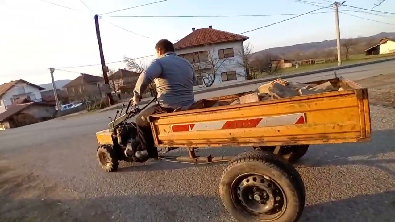Transport drva motokultivatorom 2 dio