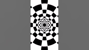 Blake and white color endless loop tunnel