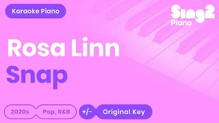 Video thumbnail of "Rosa Linn - SNAP (Piano Karaoke)"