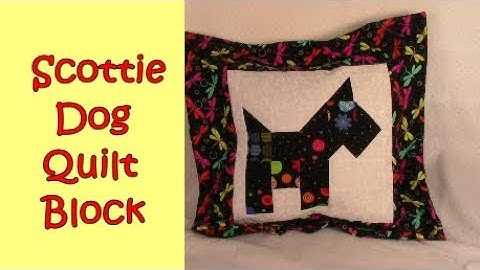 Scottie Dog Quilt Block - cute classic quilt block