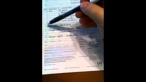 Filling out the order form