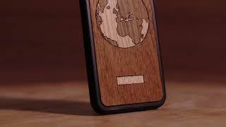 World, funda de madera natural DOOW Resimi