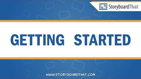 Getting Started with Storyboard That