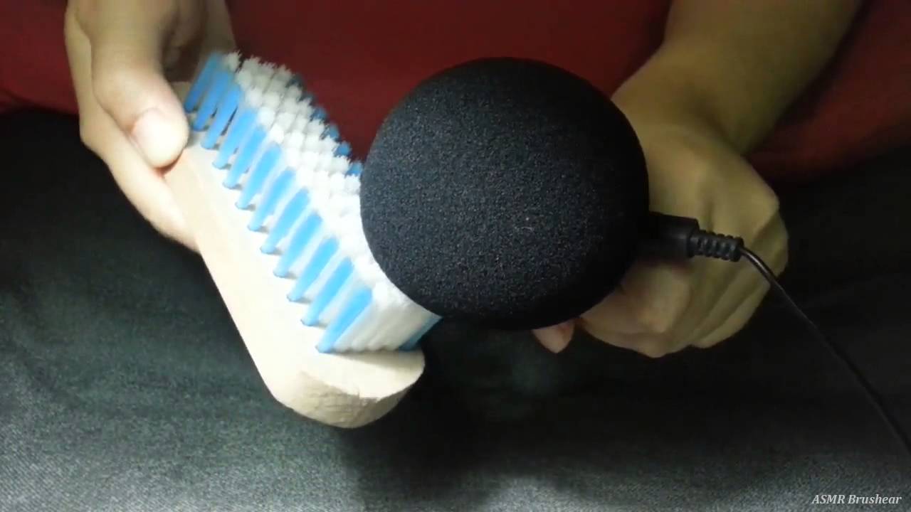 [ASMR] Microphone Brushing using Hard Bristle Brush [1.0]