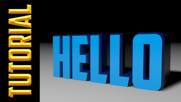 Cinema 4D Tutorial: Simple 3D Text with Transparent Background