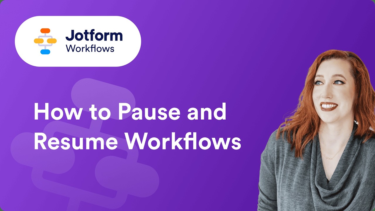 How to Pause and Resume Workflows Anytime with Jotform - YouTube