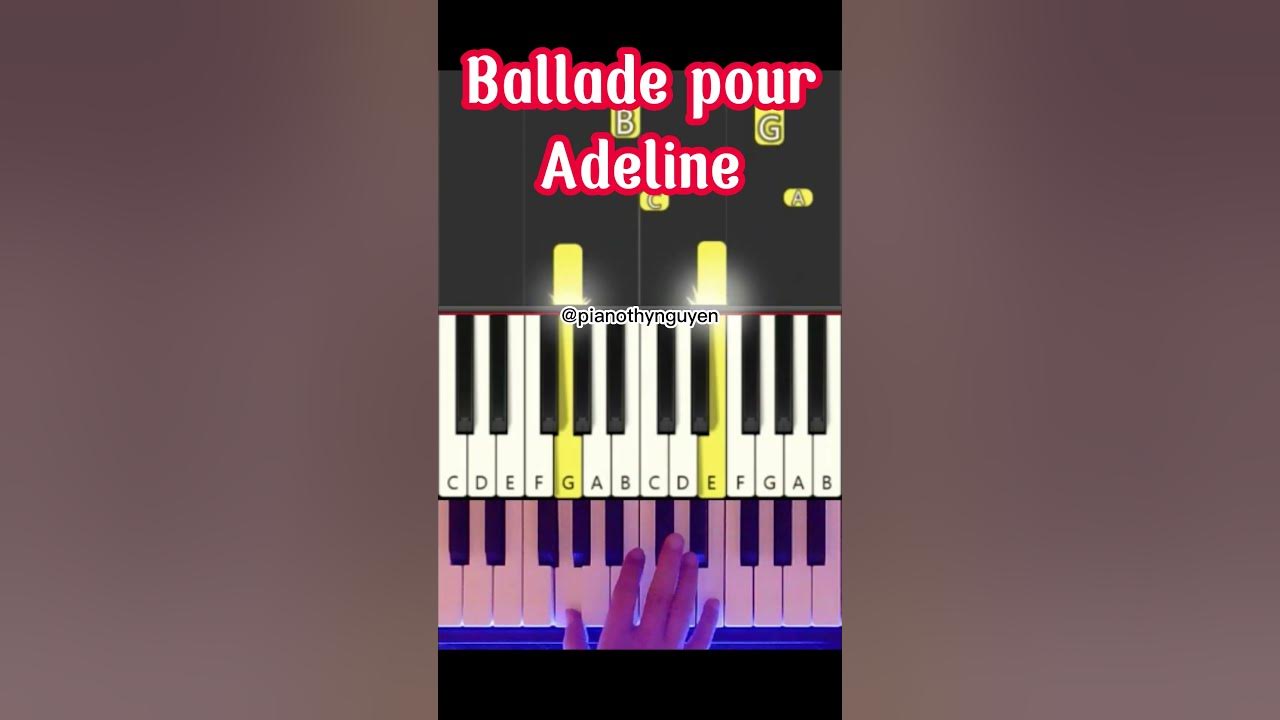 Ballade pour Adeline | Piano Tutorial #shorts