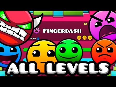 Geometry Dash 2.1 - All Levels 1-21 100% Complete [Latest Coins]