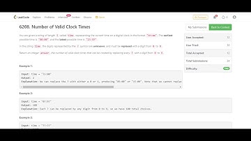 Number of Valid Clock Times || leetcode biweekly contest 89