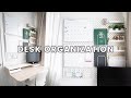 Desk Organization // Stationary Organization &amp; Productive Workspace