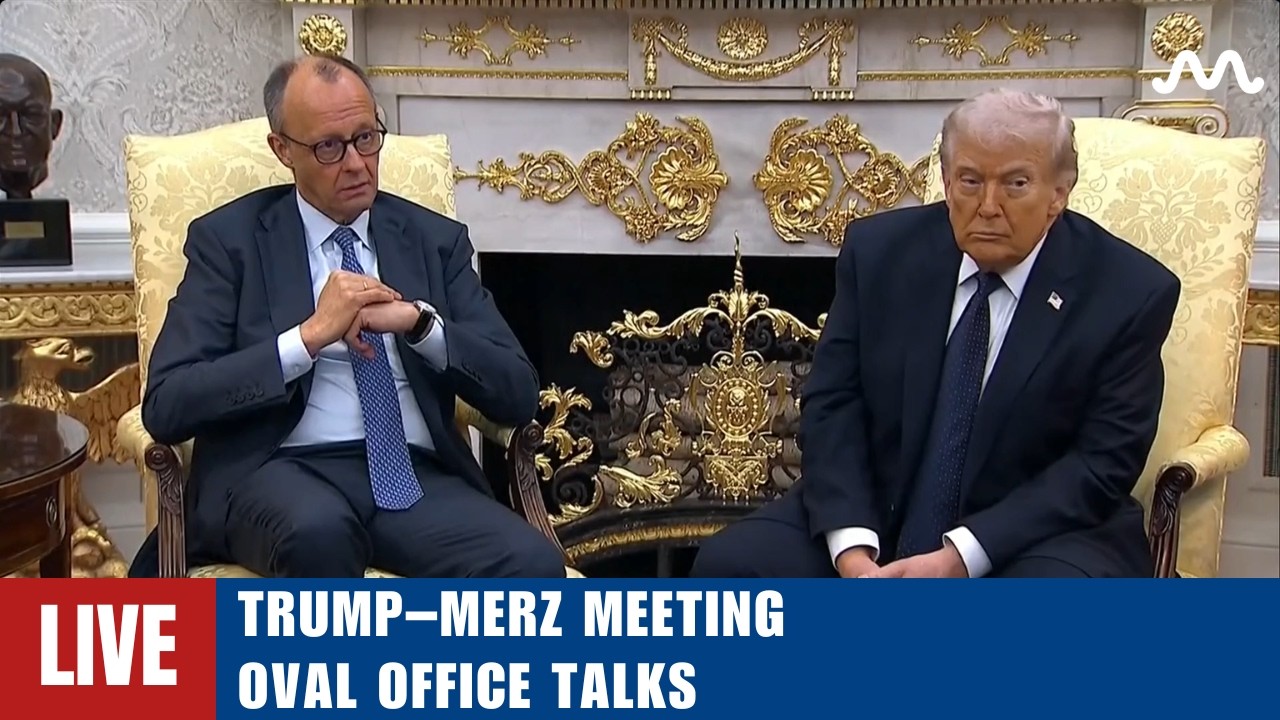 LIVE: Trump Hosts Bilateral Meeting in Oval Office with German Chancellor Friedrich Merz