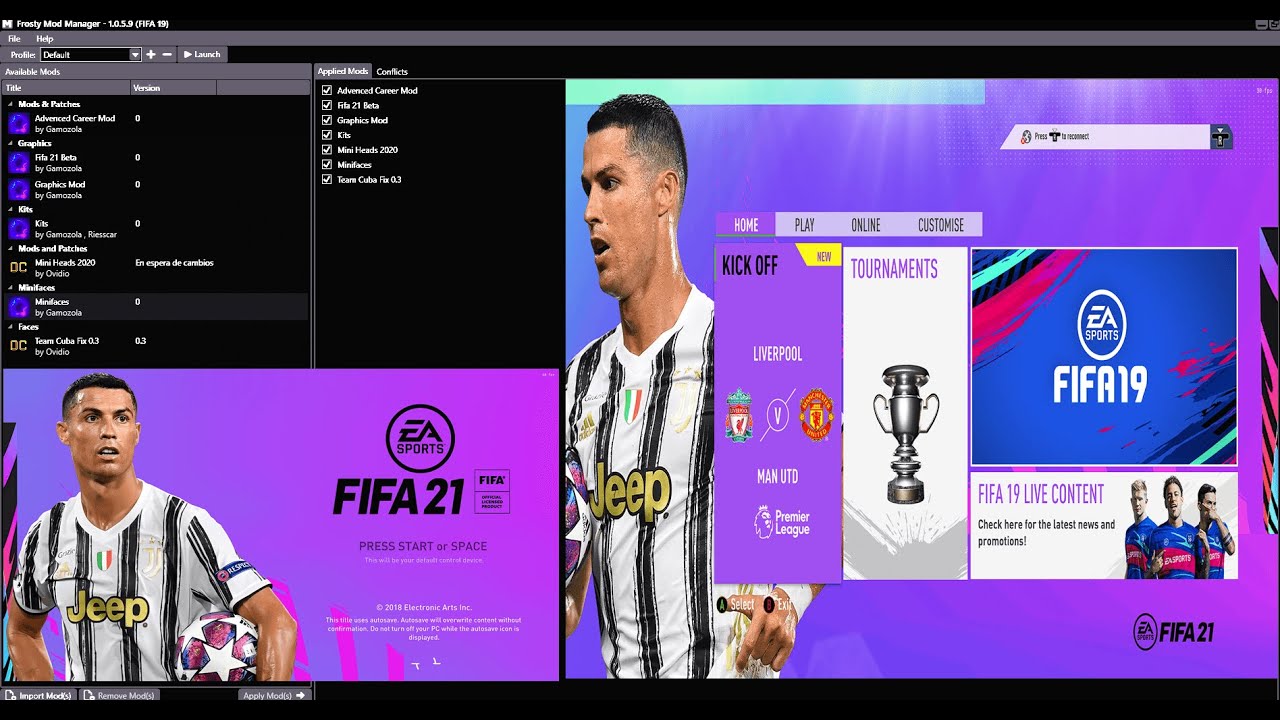 Download FIFA patches & mods centre