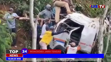 NAAS, TRUK MOLEN TERJUN KE JURANG SEDALAM 300 METER DI WATUMALANG WONOSOBO, SUPIR TEWAS