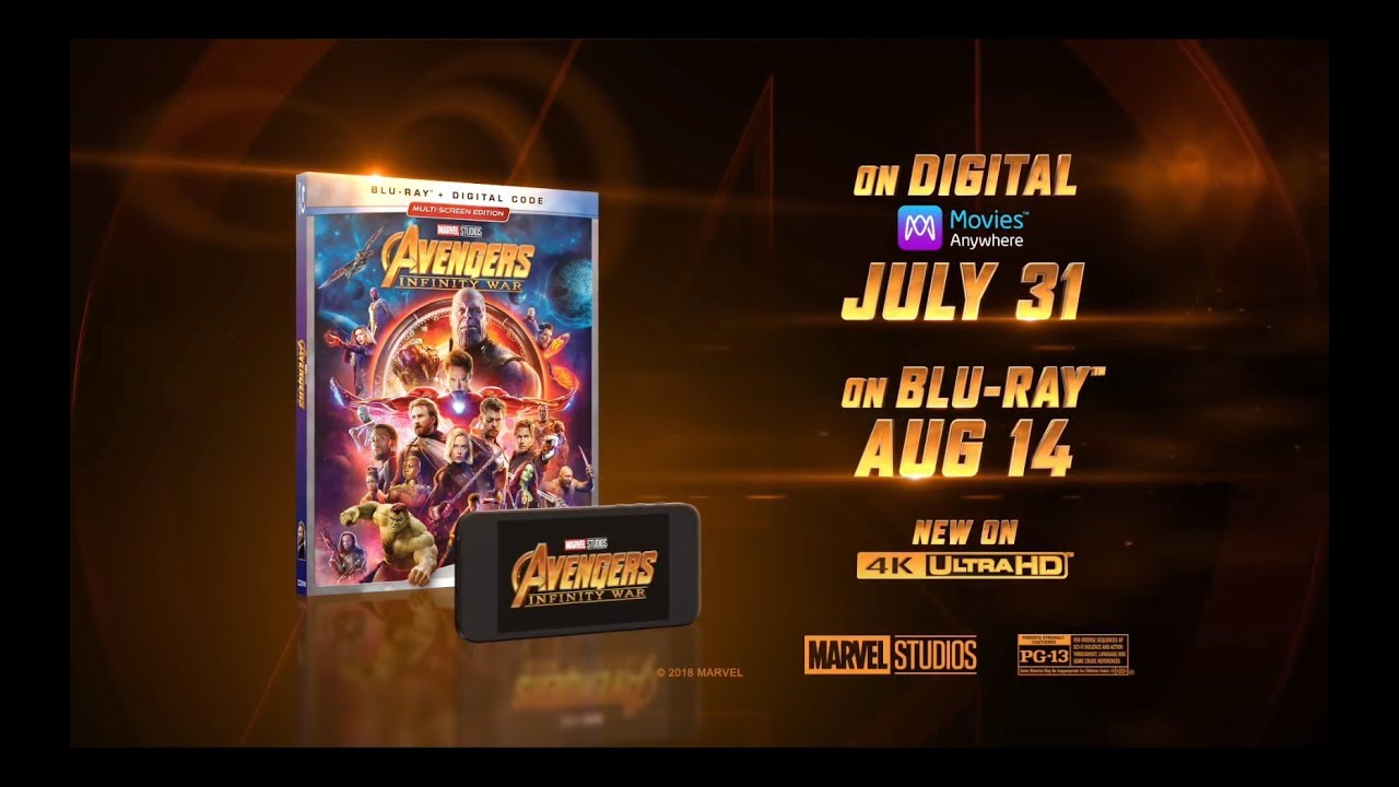 Avengers Infinity War Blu Ray Official Trailer Hd Youtube