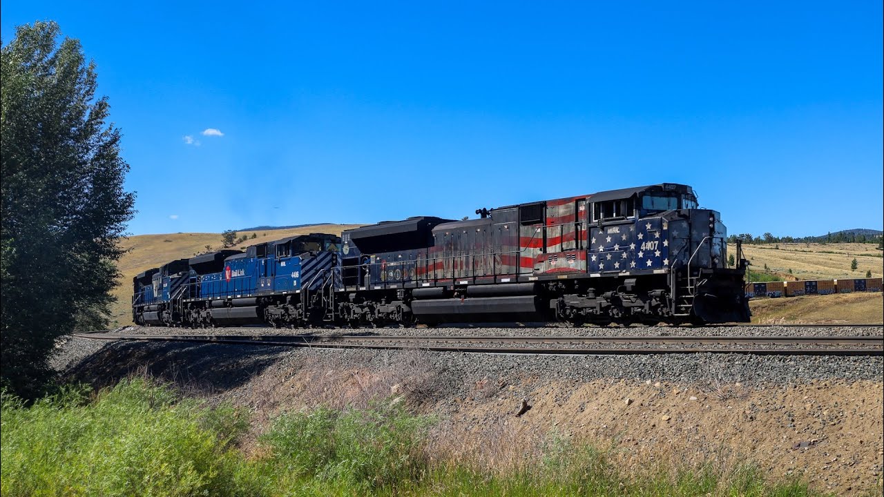 Last Stand of the MRL - BNSF Mullan Pass - MRL SD70ACe Helpers and