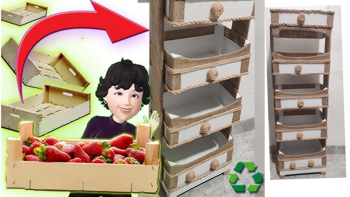 Aprende cómo hacer organizador de verduras y frutas para la cocina  Como  hacer estanterias, Adornos de madera para jardín, Organizador de utensilios