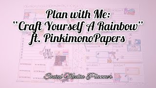 Plan with Me: “Craft Yourself A Rainbow" // March 27-April 2, 2023 // Social Media Planner