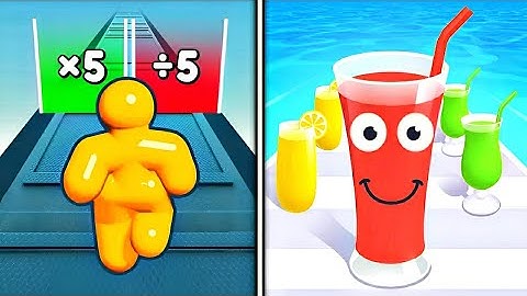 Tall Man Run Vs Juice Run - All level Mobile Gameplay Walkthrough Android iOS