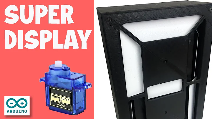 How to make: BIG DISPLAY - 7 Segment Servo Motor Driven By Arduino