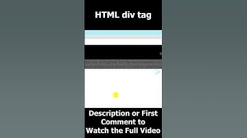 Html div tag