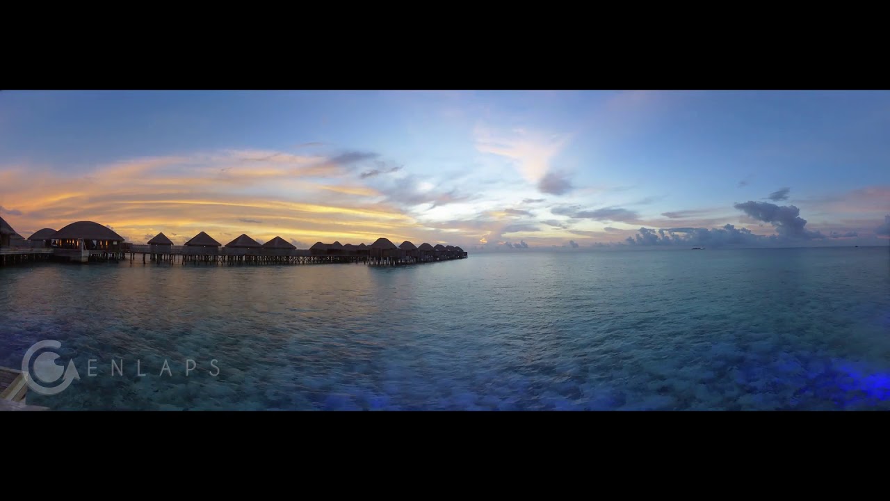 Time Lapse Beautiful Sunset From The Maldives Islands