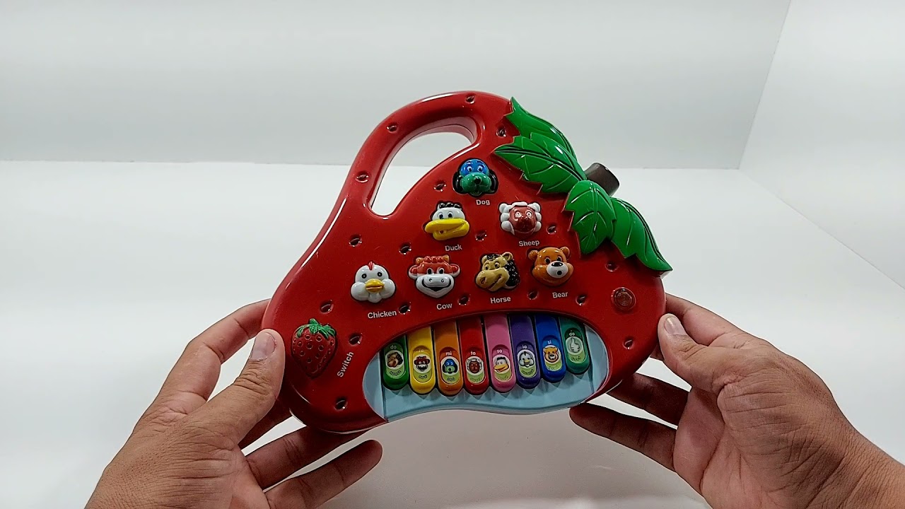 Teclado Piano Infantil Com Sons De Bicho Animal Fazendinha