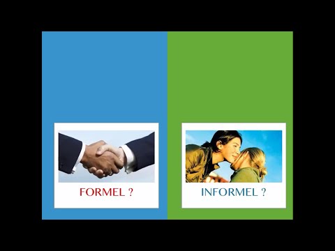 Vidéo: Qu'est-ce que le ton formel et informel?