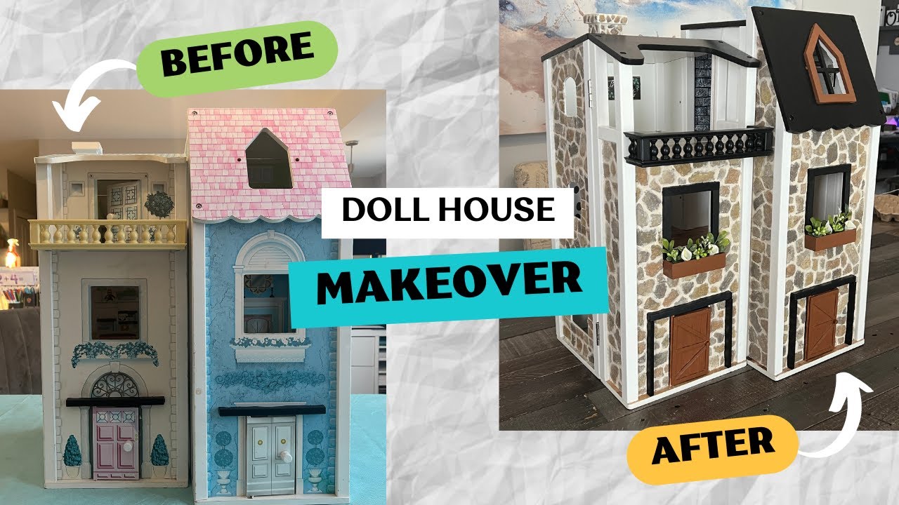 Dollhouse Renovation DIY | A Quick Makeover - YouTube