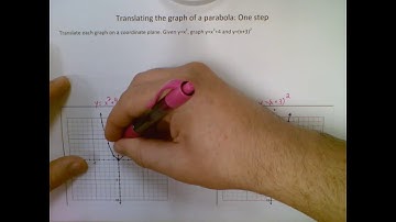 Algebra 1 - Translating the Graph of a Parabola: One Step