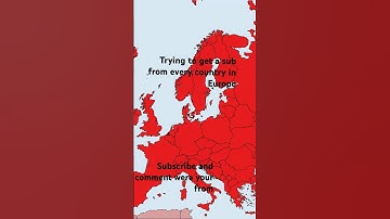 Trying to get a sub from every country in Europe #mapping