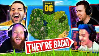 🔴 FORTNITE OG MAP W/ NINJA, DRLUPO, TIMTHETATMAN, AND COURAGEJD