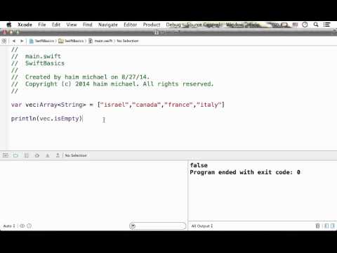 The Swift isEmpty Property in Array