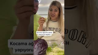 Sahur Salatalık Yaptım Eşime Küçük Şak Devamı Tiktok Ta Tiktok Adım Didem 4 Yaz Gel