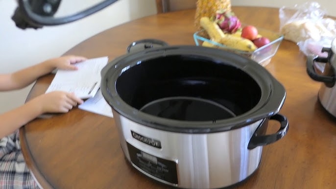 Toastmaster TM-401SC Slow Cooker, 4-Quart, Stainless/Black