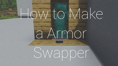 How to Make a Armor Swapper | 1.16 | Minecraft Pe