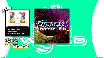 【DDR WORLD】 ENDLESS FN2(Eurobeat Union) 【DOUBLE Difficult9】 SPEED458 REVERSE