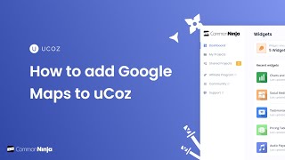 How to add a Google Maps to Ucoz