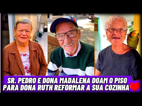 Sr. Pedro e Dona Madalena Doam o Piso para Dona Ruth Reformar a sua Cozinha ❤️ @alexgranig