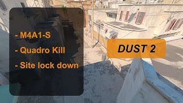 M4A1-S - Quadro Kill - Dust 2