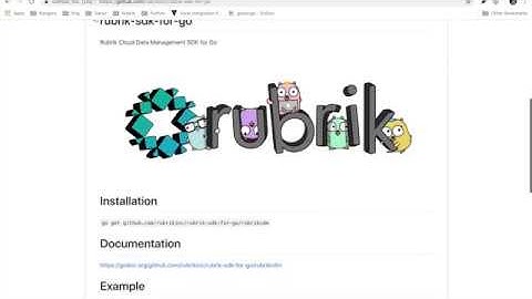 Getting Started with the Rubrik SDK for Go
