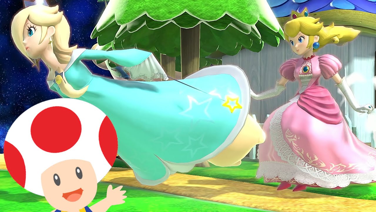 super-smash-bros-ultimate-rosalina-and-peach-team-battle-youtube