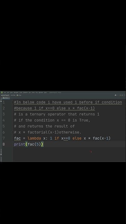How to calculate factorial using just 2 lines of Python code! Code is ...
