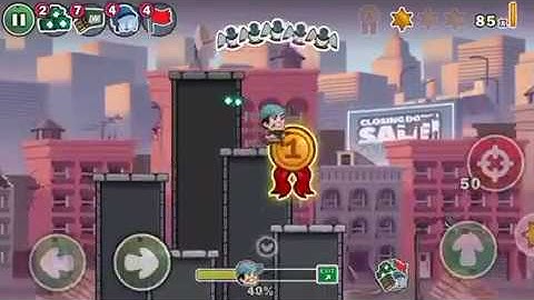 Lep’s World Z - characters Ben Gee - run faster and jump higher - level 1-1