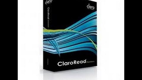ClaroRead Plus Mac Basic Overview